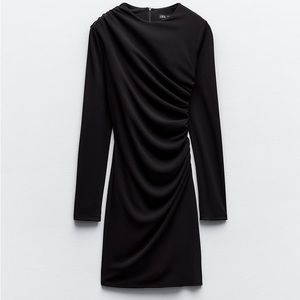NWOT Zara SHORT DRESS WITH RUCHING